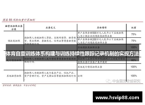 体育自重训练体系构建与训练持续性跟踪记录机制的实现方法